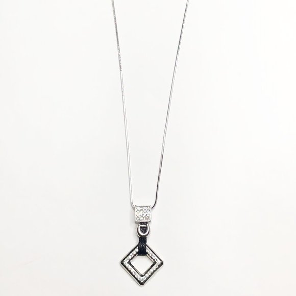 Rubixx Squares Crystal Pendant Necklace - Picture 3 of 5